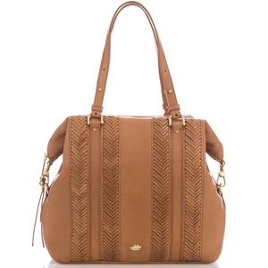 Rare NWT Brahmin Delaney Tote in Tan Knoxville